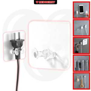 Promo antungan Tempel Dinding Tembok Serbaguna Cantolan Penuangga Holder Hp Kabel Colokan