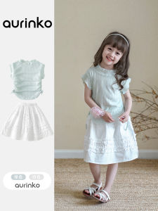 Summer Outfit for Girls Baby Clothes Korean Style Two-Piece Set Fashionable Little Girl Cotton Fabric Child Clothing