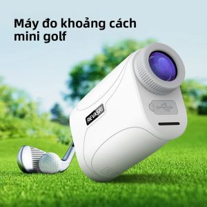 Máy Đo Khoảng Cách Chơi Gôn Mini REVASRI 1300 Thước Có Chức Năng Khóa Cờ Rung Báo Độ Phóng Đại 6x Sạc USB-C Dành Cho Nữ Golf Thủ