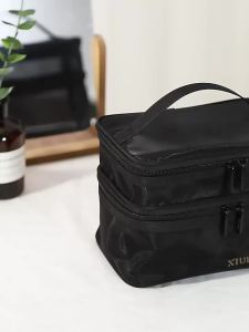Travel Mesh Wash Storage Bag Makeup Organizer Cosmetics Make Up Skincare Box Plastic Container Handbag For Women Men Bathroom