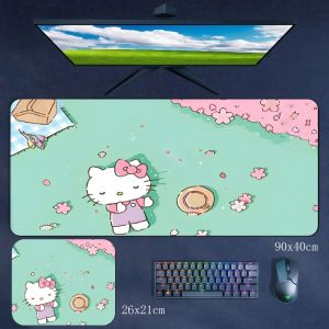 Sanrio | Precision Edge-locked Rubber Mouse Pad Cartoon Cute Hello Kitty Printed Non-slip Mouse Pad Large Size Fashionable Cute Table Mat