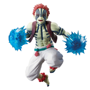 Bandai | 19cm Anime Figure Demon Slayer Figures Slayer Akaza Doll Figurine Warrior Action Figure Model Toys Anime Model Figure Car Doll