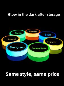 High Adhesive Self-Luminous Tape Waterproof Wear-resistant Night Glow Stair Safety Warning Markings Fluorescent Glow-in-the-Dark Tape