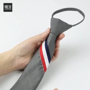 Cà vạt nam nữ thắt sẵn Broobelt bản nhỏ 7cm phù hợp đi học đi làm đi chơi phong cách Hàn Quốc CV07