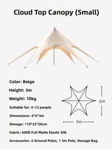 GLAMPING | Large Outdoor Camping Canopy Shelter