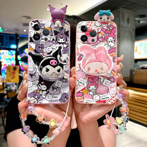 Full Screen Kurokos Basketball Cute Cartoon Phone Case for VIVO Y37 Y36 Y35 Y33t Y32 Y30 Anti-Fall Soft Silicone with Sandflow Stand