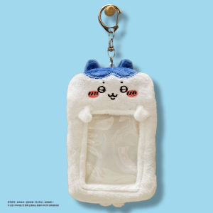 Japanese Style Chiikawa Self-Mocking Bear Uusachi Xiaoba Ji Ikawa Creative Cute Stuffed Card Storage Case Hanging Ornaments