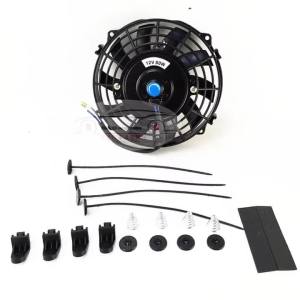 Quạt Làm Mát Điều Hòa Ô Tô Đa Năng 12V 80W 2100RPM Bộ Lắp Đặt Tản Nhiệt Điện Tử Cho 6/7/10/12/14 Inch