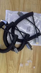 Cáp HDMI lò xo xoắn co giãn Mini HDMI / Micro HDMI 2.0 tương thích 4K 1080p 60Hz cho máy ảnh laptop máy tính thu gọn