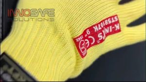 High temperature resistant gloves Plam PVC 150℃ thermal contact Level 5 cut resistant ST58107K