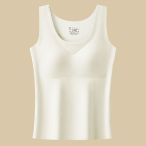 MiiOW | Áo ba lỗ nữ ấm áp có đệm ngực hai mặt lông cừu mùa thu đông MiiOW Cat Person Áo lót bên trong ôm vừa vặn