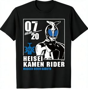 Bandai | Kamen Rider Series Print T-Shirt Men Women Trendy Street Style Short Sleeve Tee Casual Breathable Comfortable Daily Wear Tops
