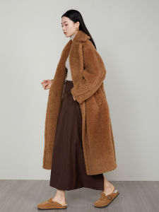 Short in Size Clearance Limited to 5 Pieces! 100 Pure Wool/7 Camel Wool Woolen Outwear Stand Collar Reversible Woolen Coat Women