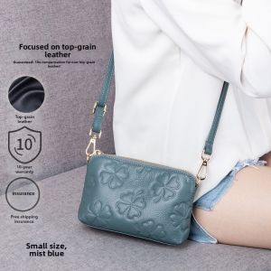 AUSDIOCA | Real Leather Small Bag Pressed Cowhide