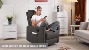 Idle Way Ghế sofa đơn Ghế thư giãn Lazy Ghế massage Ghế ngả điện Ghế nghỉ ngơi Ghế bập bênh Ghế sofa đơn dạng kén Ngả lưng để ngủ Dùng trong gia đình Lý tưởng cho người cao tuổi Thư giãn Da thật