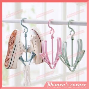 6pcs/Set Movable Drying Shoe Rack Hook Rotating Drying Racks Movable Drying Shoe Rack Hook