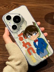 เคสโทรศัพท์มือถือแบบใสโปร่งแสง HUAWEI Pura80/70 Cartoon Detective Conan P60Art เคสป้องกันแบบนิ่มพิเศษสำหรับผู้ชาย