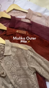 Outer Malika Mewah: Rompi Lengan Panjang Premium & Cardigan Brukat Berkualitas