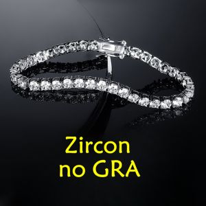 Factory Price 3-6.5MM S925 Sterling Silver D Color VVS1 Moissanite Tennis Bracelet with GRA Bracelets for Women Man