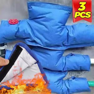 3PCS Insulated Water Meter Cover Outdoor Anti Freeze Pipe Insulation Pouch Winter Protection Cover Oxford Cloth Waterproof Case Bag