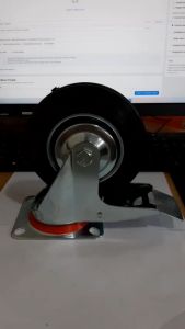 Roda Karet Hidup + Rem 6\"