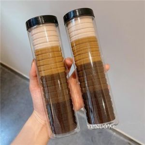 ยางรัดผมยืดหยุ่นสูงสำหรับผู้หญิง 2024 รุ่นใหม่ ยางรัดผมหางม้าสูง ฤดูใบไม้ร่วงและฤดูหนาว ยางรัดผมพร้อมเค้ก ตกแต่งผม