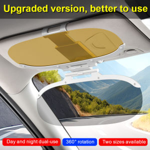 EKLEVA ฟิล์มกันสะท้อนแสงกระบังแสงรถมองเห็นได้ชัดเจนพับได้แบบพับเก็บได้ป้องกันแสงสะท้อนป้องกันแสงแดดมองหลังพราวป้องกันแสงสะท้อนกระบังแสงกระจกกลางคืน