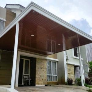 design outdor kanopi minimalis plus plafon pvc