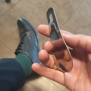 Đón gót giầy 10cm (combo 2) bằng thép không gỉ cao cấp dùng bền tiện mang theo cùng móc khoá phụ kiện giày tây giầy thể thao không thể thiếu