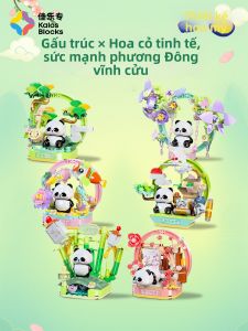 Kalos Blocks | Bộ Đồ Chơi Ghép Hình Gấu Trúc Hạt Nhỏ Độ Khó Cao