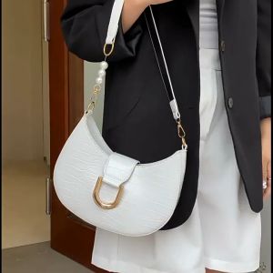 คุณภาพ MC.MAZO Half Moon สะพายข้างผู้หญิง ใหม่แฟชั่น กระเป๋าทรง พร้อมส่ง