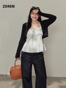 ZHANGDAREN | Bộ Quần Jeans Dáng Cao Elegent Giúp Gọn Gàng cho Phụ Nữ Plus Size