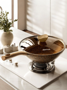 AMERCOOK | Fluorine-free Granite Titanium Non-stick Frying Pan