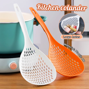 Scoop Colander Food Strainer Spoon Long Handle Large Colander Spaghetti Spoons Mesh Sieve Kitchen Tool