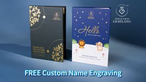 [Kedai Emas Gemilang] [999.9 Gold] Custom Babys Gift Engrave Name Personalize Gift Gold Wafer Coin Gold Bar New born