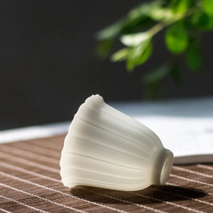 Phong Cách Trung Hoa Handmade Dehua Suet Ngọc Trắng Sứ Teacup Tinh Tế Chủ Kung Fu Trà Nhỏ Cốc Gốm Chất Lượng Cao
