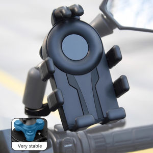 SEAMETAL Motorcycle Phone Holder 360° Rotation Navigation Bracket Mount AIr-cushion Shock Absorber Cellphone Holder