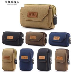 Mens Multifunctional Waist Bag for Working at Construction Site Mobile Phone Mini Belt Bag Vertical Style for Middle-Aged And Elderly
