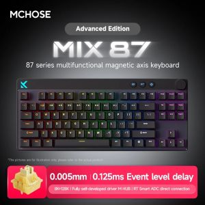 MCHOSE Mix 87 Magnetic Axis Cable E-sports Mechanical Keyboard 8K+256K Esport 0.08ms Customized Game Mount Taishan Axis GT