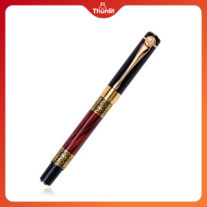 Thunlit Calligraphy Fountain Pen Creative 0.5mm Metal Signature Pen Best Gift for Students Officers Pen Box