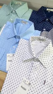 Áo sơ mi nam ngắn tay trung niên vải lụa mềm mịn co giãn có túi MISFIT -  MIS1425