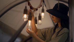 Naturehike Outdoor Camping Hanging Rope Tent Lamp Portable Waterproof 3A Battery Atmosphere Light Pull Cord Light NH21ZM002