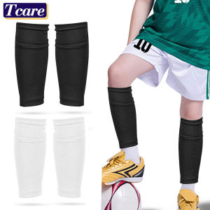 1 Pair Kids Soccer Shin Guards Sleeves Flexible Soccer Shin Guard Leg Performance Support Polyester Soccer Shin Guard Sleeve Holder with Pocket for Soccer Sports