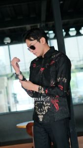 MaleFit Batik - Kemeja Batik Pria Lengan Panjang Slimfit Lapis Furing Motif Tanjung