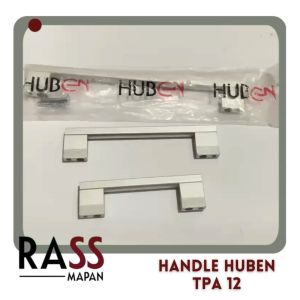 Handle Aluminium Pegangan Tarikan Laci Lemari Mebel Kitchen Set Huben TPA 12 Anodize