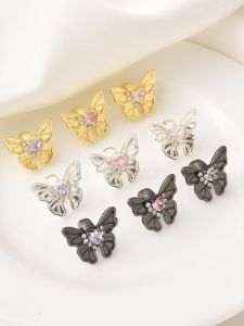 High-Quality Copper Plated 18K Gold Butterfly Spacer Beads Handmade DIY Pearl Crystal Bracelet Material Fresh out New Fashion Jewelry Accessories