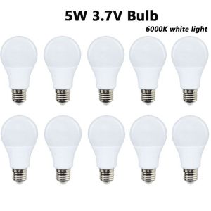 YOUYUEPIN 10PCS LED Bulb E27 5W DC 3.7V Low Voltage White Light Energy Saving Lamp For Solar Camping Emergency Home Lighting