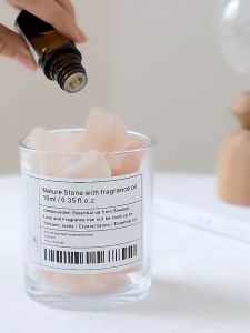 Oshin Aroma | Natural Himalayan Salt Crystal Stone Diffuser | Essential Oil 10ml | Home Fragrance