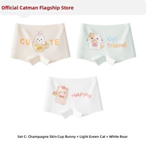 MiiOW | Cute Cotton Antibacterial Breathable Girls Panties Pack of 4