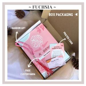 (BISA COD) AL QURAN CUSTOM NAMA MURAH UKURAN A5 FREE TASBIH DAN FREE BOX
